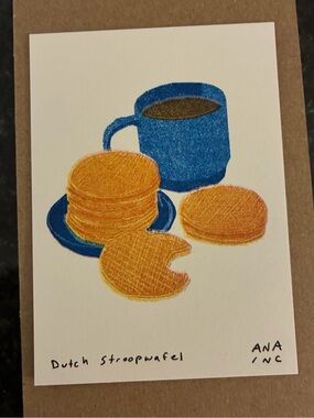 Ana Inciardi Mini Print - Whitney - Dutch Stroopwafel  - World Cup 2026 New